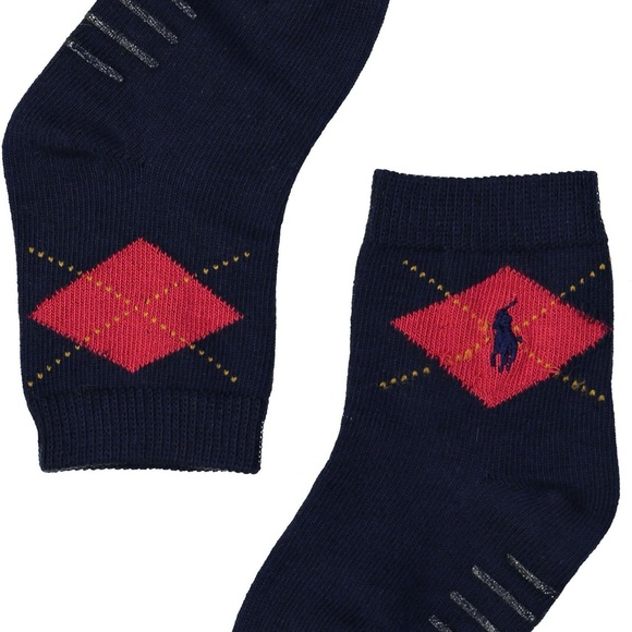 Ralph Lauren Set Striped Cotton Jersey Rugby Coverall Navy and 3 pk socks.  NWT - Picture 6 of 7